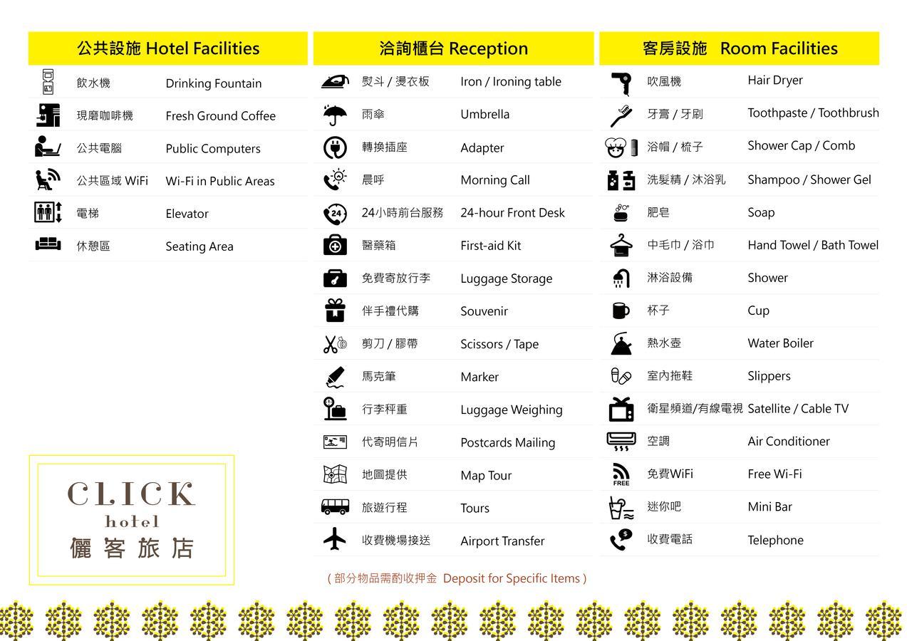 Click Hotel - Ximending Branch Taipei Eksteriør bilde